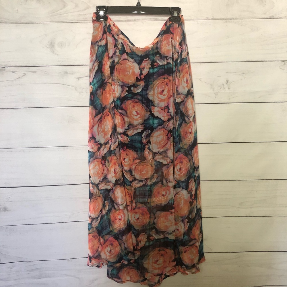 Decree Flower Print Long Skirt